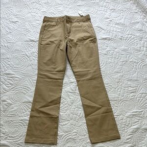 Tan Flared Pants